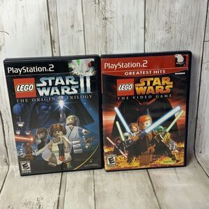 PlayStation 2 PS2 Lego Star Wars 2 and Star Wars the Greatest Hits Video Games